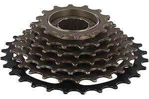 Yuanpgky MF-TZ500-7, 6,7,8 velocidades para bicicleta de tornillo en rueda libre 14-28T Tornillo en bicicleta de rueda libre (7 velocidades)