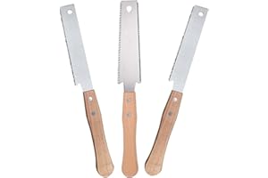 BAIFULAI Zestaw 3 japońskich pił do drewna, 300 mm z dwustronnym zębem piły, stal węglowa SK5, japońska piła ręczna, japońska piła Dictum, piła ciągowa do przekroju, cięcie wzdłużne