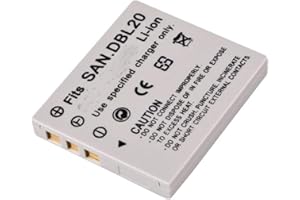 Amsahr Grade A Cells Battery (900 mAh, 3.7 V) for SANYO DB-L20) Grey