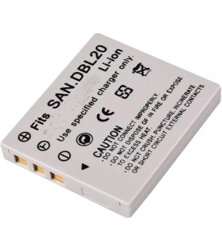 Vhbw Batteria Per Sanyo Xacti VPC-CA9, CA8, CA6: Ricambio DB-L20, 550mAh, 3.6V, Li-Ion, Alta Qualità - 5