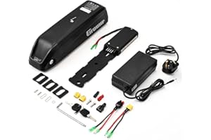 EIFDUHP 36V 48V Ebike Battery 10AH 13AH 15AH 17.5AH 20AH, Electric Bike Lithium Battery with Charger, Base & BMS for 200W 250W 350W 500W 750W 1000W 1500W Bicycle Motors