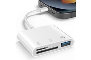FANOYO lector de tarjetas SD para iPhone iPad 3 en 1 USB C OTG adaptador cámara