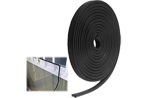 SOPWMAP Perfil Protector de Bordes de Goma EPDM en Forma de U, 1,5 mm x 6 m, Protección de Bordes en Forma de U,Protección de Bordes de Goma,para Chapas, Puertas de Coche, Escotillas y Esquinas de Mesa