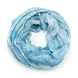 Universell tragbar: Der Modeschal aus feinstem Polyester kann vielfältig getragen werden. Neben der herkömmlichen Trageweise ist das Halstuch auch ein schönes Kopf-Accessoire.