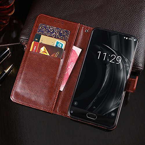 Doogee Mix Lite Brieftasche HÃ¼lle PU+TPU Kunstleder Handyfall fÃ¼r Doogee Mix Lite mit Stand Funktion Ein Stent-Funktion (Dunkelblau)