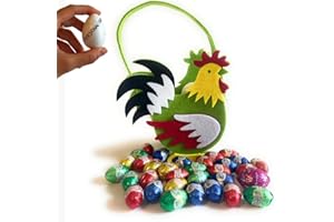 NARAMAKI Fête des Mères 2025-200gr Oeufs en chocolat assortis + Panier « chicchirich젻 en feutre + 9 oeufs en polystyrène blanc à colorier (GALLO, taille standard)