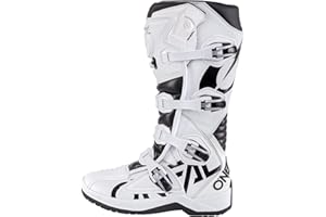 O'NEAL Bottes de Motocross Enduro Motocross | Semelle antidérapante pour Un Maximum de préhension, Zone Ergonomique du Talon, Doublure perforée, Bottes RMX | Adultes | Noir | Taille
