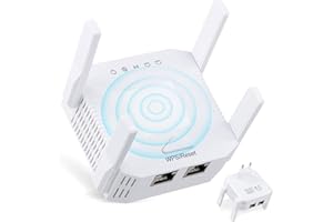 Mapille WLAN Verstärker Repeater 1200Mbit/s, Dualband 2,4GHz 5GHz WiFi Booster mit Repeater/Router/AP Modus, 4 Antennen, WiFi Range Extender Mit LAN/WAN Port, EU-Stecker