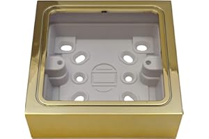 G&H BRASSWARE G&H 709B 1 Gang Polished Brass Surface Mounted Single 25mm Pattress Box