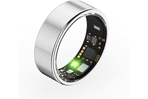 UouNeaCo Smart Ring for Women and Men, Fitness Tracker with Heart Rate Monitor, Sleep Tracker,100+ Sport Modes, Step Counter, IP68 Waterproof, No Subscription Fee for iOS/Android (Silver, 10)