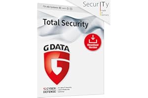 G DATA SOFTWARE AG G DATA Total Security 2026 | 3 Geräte - 1 Jahr | Made in Germany | Virenschutzprogramm für Windows, Android, iOS | Passwort Manager | Updates inklusive | Software Key Card per Amazon-Email