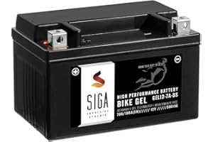 SIGA IMPULSIVE DYNAMIK SIGA GEL Motorradbatterie 12V 7Ah 190A/EN Gel Batterie YTX7A-BS Gel12-7A-BS YTX7A-4 CTX7A-BS GTX7A-BS 50615LF
