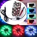 Produktbild WYBAN USB-Kabel Mini-Fernbedienung LED Streifen , 5050 RGB 60 LEDs Waterproof TV Hintergrund beleuchtung Bias Lighting Strips für TV/PC Beleuchtung(Reduzieren die Ermüdung der Augen), 200 cm DC 5 V (Schwarz 2M)