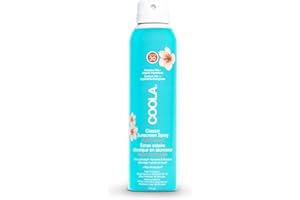 Coola Classic SPF 30 Body Sun Cream Spray, 70 Percent + Organic Sunscreen with Broad Spectrum UVA/UVB Protection, Reef Friendly and Vegan, 177 ml, Packaging May Vary
