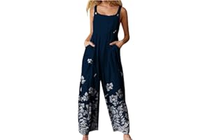 MICKURY Chinohose Sporthosen Damen Frauen Beiläufige Art Und Weise Normallack Hosenträger Ärmelloser Overall Shorts Damen