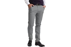 westAce Męskie spodnie chinosy slim fit stretch diagonal casual spodnie