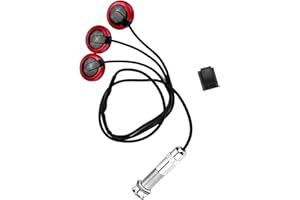 DILWE Piezo Tonabnehmer für Akustikgitarre - Selbstklebender Pickup mit Endpin Klinkenstecker für Gitarre, Violine und Saiteninstrumente