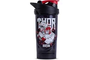 Shieldmixer Thor - Coctelera de proteínas (700 ml, para bebidas deportivas y de proteínas, para bebidas deportivas), color negro