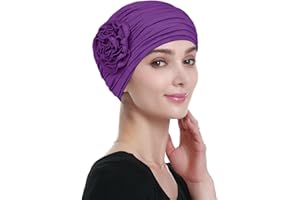 Alnorm Flower Design Chemo Hair Loss Caps Cancer Headwear for Women