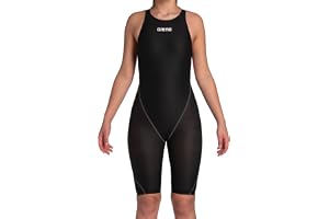 ARENA flickor Arena Girls' Open Back Racing Tech Suit Powerskin St Next Kneeskin Swimsuit One-piece-baddräkt (1-pack)