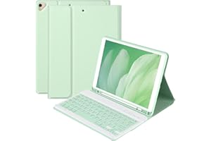 CC STORE Teclado Español Ñ para iPad 10.2 9th 2021/8th 2020/7th 2019, Funda Teclado para iPad 9/8/7Gen y Air 3 Teclado Inalámbrico para iPad Pro10.5" con Bluetooth Teclado Desmontable,Fundas para iPad 8 Gen