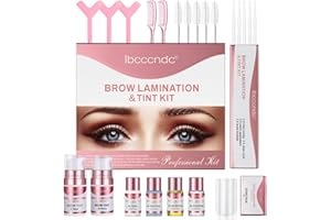 JEMPET Kit de levantamiento de cejas y tinte de tinte - Kit profesional de permanente de cejas y kit de coloración de cejas - Conjunto de laminación de cejas adecuado para uso doméstico y de salón
