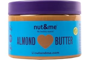Purée d'amandes sans sucres ajoutés 300 g nut&me | 100% Amandes | Crémeuse | Sans gluten | Sans conservateurs | Vegan | Sans huile de palme