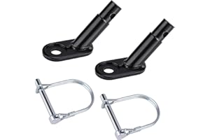 QKURT 2 Pack Bike Trailer Coupler, Bicycle Trailer Hitch Connector Attachment for Child, Pet, Cargo Bike Trailers