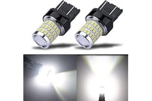 ZSZT 7443 7440 T20 W21/5W Lampadina led, Super Bright con Proiettore, Xenon Bianco, per luci di posizione, luce dei freni, fanali posteriori, luci diurne, 2 Pz