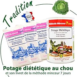84 Shake Soupe Minceur au Chou Brûle Graisse | Perte de Poids Rapide et Durable | Contrôle de l'Appétit | 900 g Fibres | pour Homme et Femme | Brochure Conseils