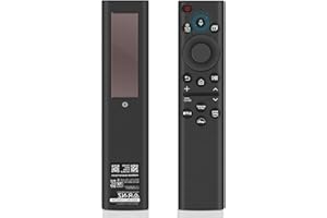 QUEVATI BN59-01385A Ersatz Fernbedienung für Samsung, Universal Solar Sprachfernbedienung für Samsung Smart TVs mit 4 Shortcut Tasten,Kompatibel mit The Frame Neo QLED,Crystal UHD Serie TVs