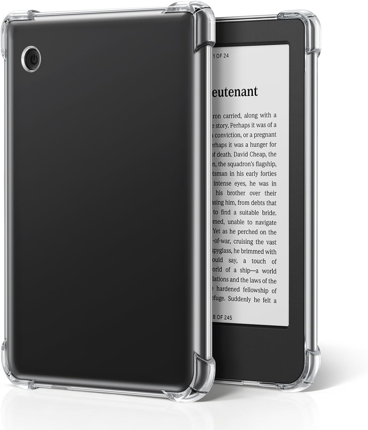 Case for Kobo Clara Colour & Clara BW/2E eReader 6”, Crystal Clear Thin Fit Protective Cover | Scratch-Resistant TPU Shell & Enhanced Grip | Showcase Your Style (Transparent)