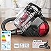 Produktbild CLEANmaxx 07675 Multi-Zyklon-Staubsauger | Zyklonstaubsauger | HEPA Filter | 700 Watt | Schwarz/Rot