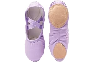 EKSED Mädchen-Tanz-Ballettschuhe, Slipper for Tanz- und Gymnastikübungen for Kinder, Kleinkinder und Erwachsene