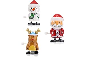 ATBEAMEN 3 Style Christmas Wind Up Toys for Kids & Adults - Novelty Walking Wind Up Toys for Christmas, Birthday Parties & Stocking Fillers