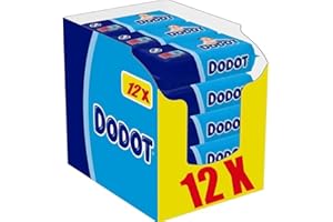 Toallitas Dodot para Bebé - 768 Toallitas - Pack 12 Paquetes de 64 Toallitas Dodot - Limpieza e Hidratación en Cada Pasada