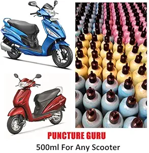 Pappi Boss Puncture Guru Tyre Sealant, 500ml for Any Scooter