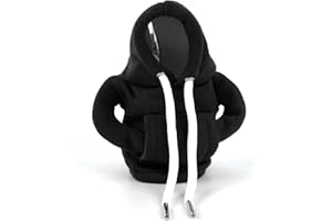 XIASHENG 1 Pieza Shift Knob Hoodie,Sudadera Palanca Cambios,Pomo para Palanca de Cambios,Cubierta para Palanca de Cambioscubierta con Capucha,Funda Cubierta Palanca Cambios,Sudadera Marchas Coche-Negro