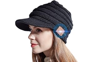 JYPS Bluetooth Beanie Hat, Sombreros de Invierno de Punto inalámbricos para Mujeres Niñas Sombrero de Pico Sombrero de música Regalo de Auriculares navideños con Altavoces estéreo incorporados Unisex