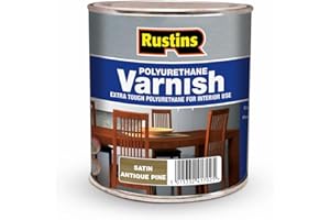 RUSTINS Polyurethane Varnish, Antique Pine Satin, 250 ml