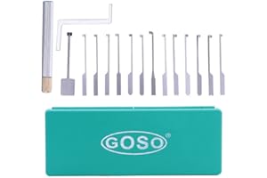 QiDAi - Juego de ganzúas de cerradura de hoyuelos, cerradura Kaba de doble extremo para principiantes y cerrajeros (GOSO)