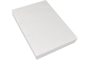 RHINO A4 Loose Leaf Lined Paper, 500 Sheets / 1000 Page, 8mm Lined with Margin Paper, Hole Punched, School & Office Stationery Supplies