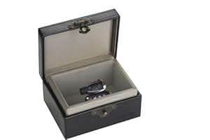 MONOJOY Faraday Box, Car Key Signal Blocker Box, Keyless Entry Fob RFID Blocking, Leather Anti-Theft Faraday Cage,Key Fob Storage Box,Safe Security for Remote Smart Keys (Large black)