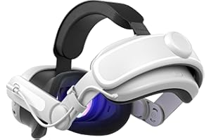 Zybervr Kopfband mit Akku für Meta Quest 3, Comfort Replacement 6000mah Elite Strap Compatible with Oculus Quest 3 Accessories, VR Headset Flip-Adjustable Extended Play Time