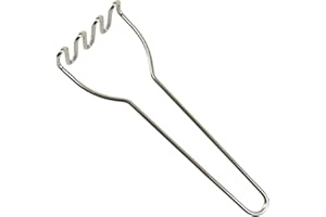 CybrTrayd R&M Mini Potato Masher, Stainless Steel