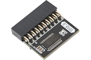 KAKAKE Módulo de Seguridad de Cifrado TPM 2.0, Chip TPM 2.0 de 20 Pines 2x10P, Reemplazo del Módulo de Procesador Criptográfico Gigabyte TPM de Paso de 2,54 Mm para Gigabyte para ASUS