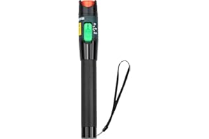 YOPOTIKA Visual Fault, 30km Fiber Optic Cable Tester Meter Red Light VFL with 2. 5mm Universal Connector for FC/SC/ST Adapter Pen, Fibre Network Cable Test Kit Fibre Light Source Testers