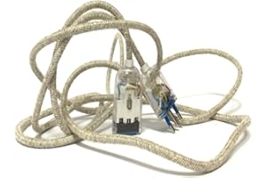 Merlotti 35850 Prolunga Elettrica con Cavo H03VV-F 3x0.75, Canvas Beige, 3 m