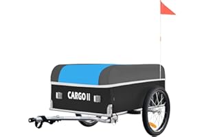 Tiggo Cargo II Fahrrad Lastenanhänger mit 130 Liter Volumen Klappbar Fahrradanhänger Transportanhänger