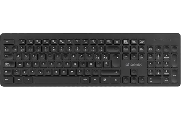 Phoenix K200 Teclado Inalámbrico Multimedia Español QWERTY
